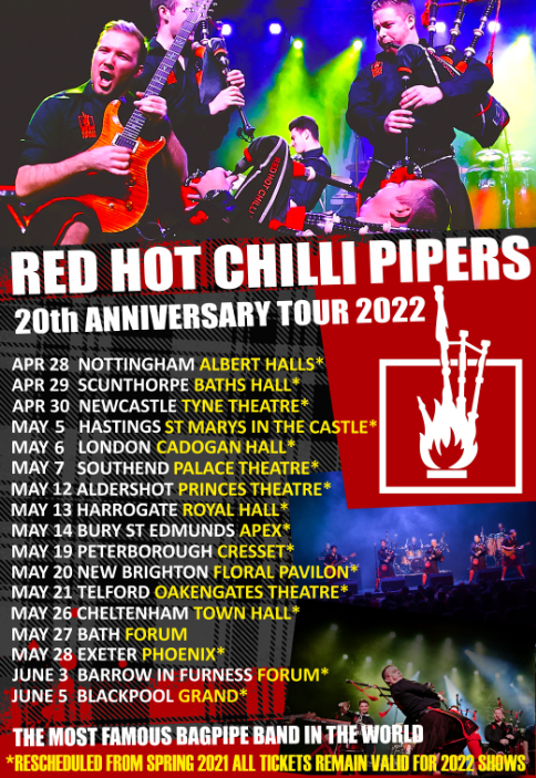 Red Hot Chilli Pipers SOUTHEND THEATRE SCENE